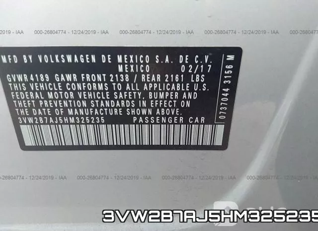 3VW2B7AJ5HM325235 фото 10