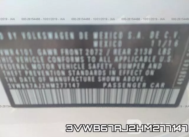 3VWB67AJ2HM277147 фото 10