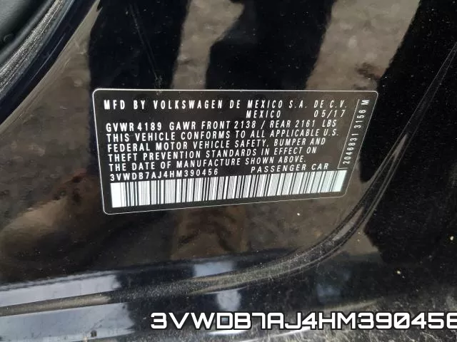 3VWDB7AJ4HM390456 фото 2
