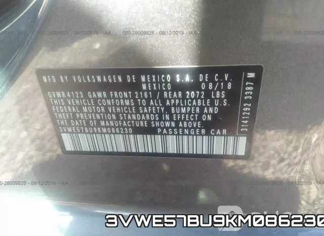 3VWE57BU9KM086230 фото 10