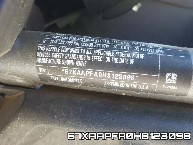 57XAAPFA0H8123098 фото 2
