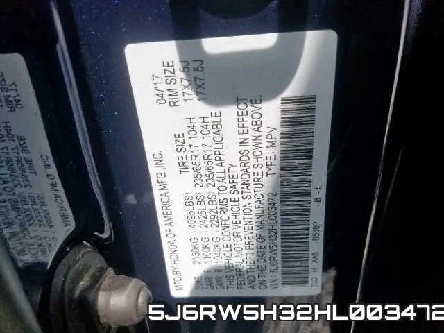 5J6RW5H32HL003472 фото 2