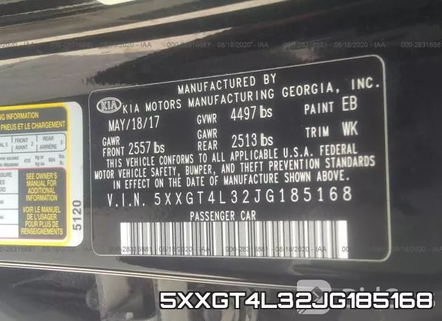 5XXGT4L32JG185168 фото 10