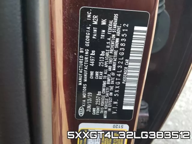 5XXGT4L32LG383512 фото 2