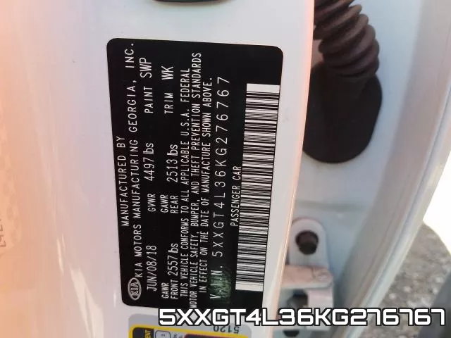 5XXGT4L36KG276767 фото 2
