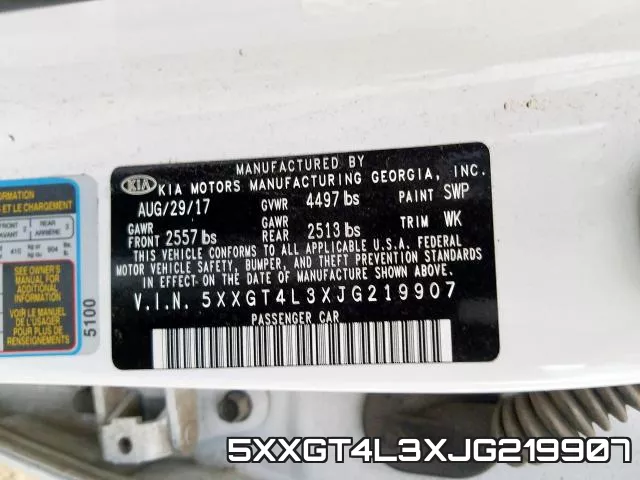 5XXGT4L3XJG219907 фото 2