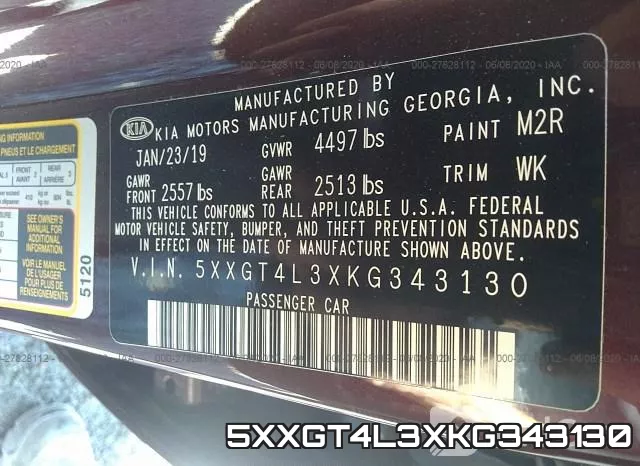 5XXGT4L3XKG343130 фото 10