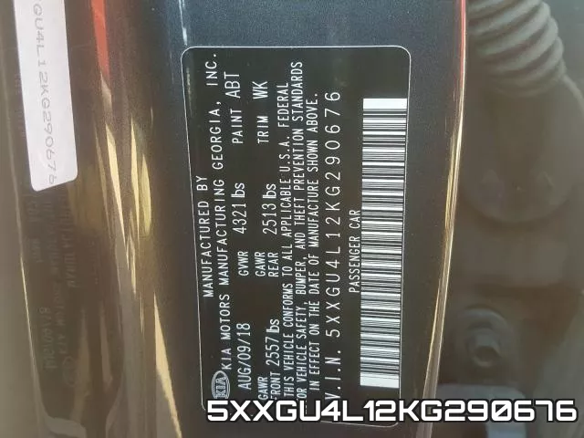 5XXGU4L12KG290676 фото 2