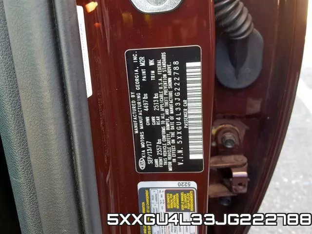 5XXGU4L33JG222788 фото 2