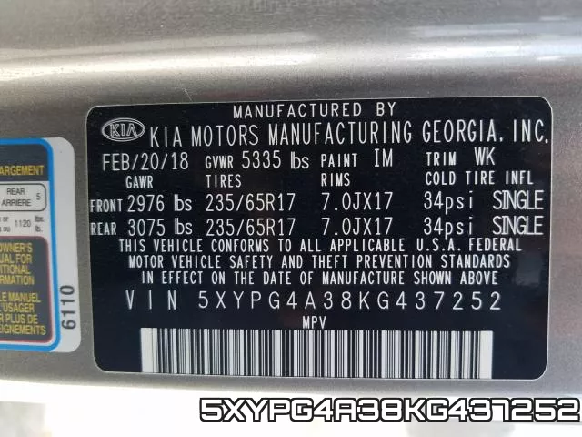 5XYPG4A38KG437252 фото 2