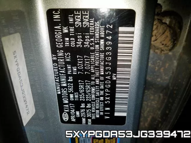 5XYPGDA53JG339472 фото 2