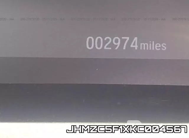 JHMZC5F1XKC004567 фото 8