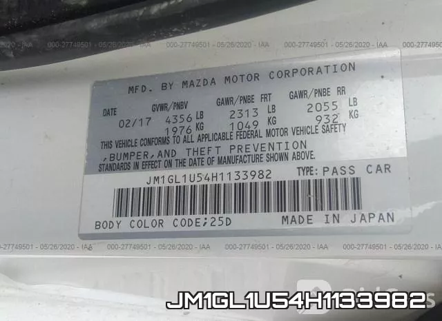 JM1GL1U54H1133982 фото 10