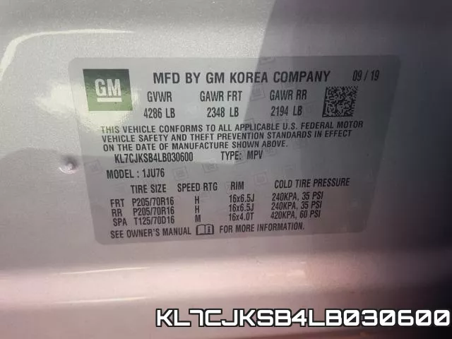 KL7CJKSB4LB030600 фото 2