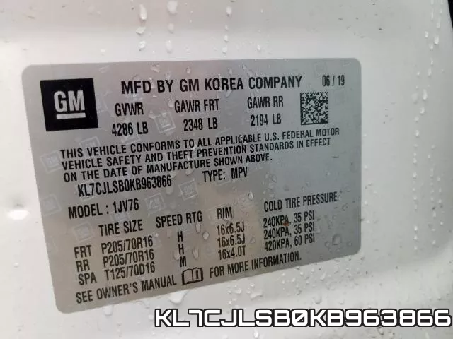 KL7CJLSB0KB963866 фото 2