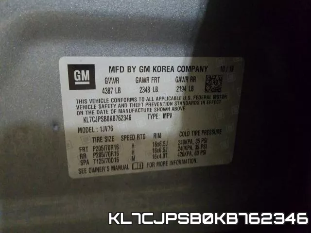 KL7CJPSB0KB762346 фото 2