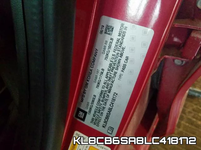 KL8CB6SA8LC418172 фото 2