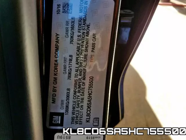 KL8CD6SA5HC755500 фото 2
