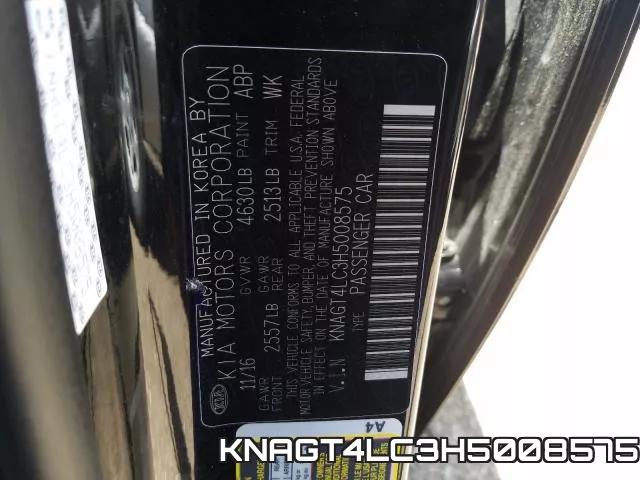 KNAGT4LC3H5008575 фото 2