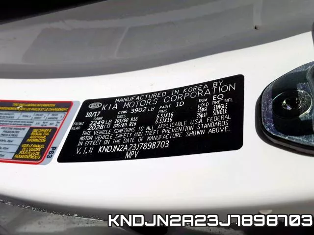 KNDJN2A23J7898703 фото 2