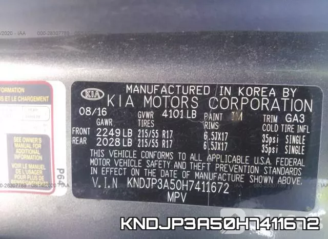 KNDJP3A50H7411672 фото 10