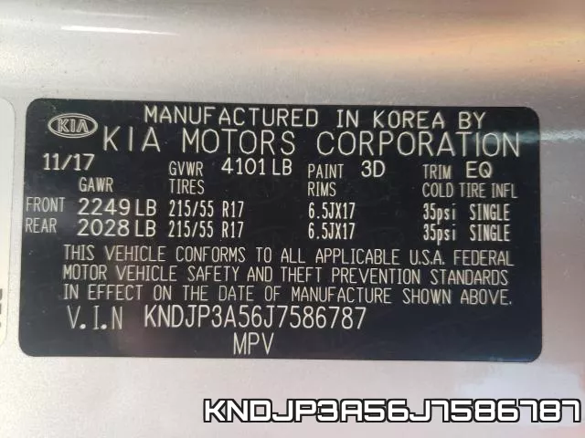KNDJP3A56J7586787 фото 2