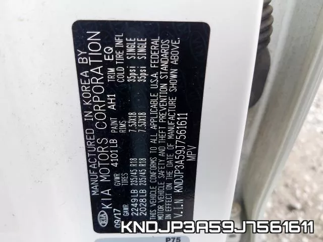 KNDJP3A59J7561611 фото 2