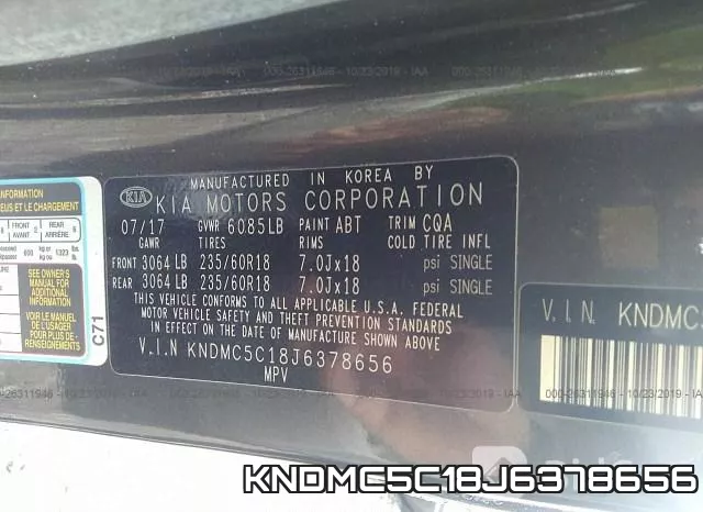 KNDMC5C18J6378656 фото 10