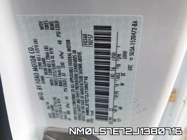 NM0LS7E72J1380716 фото 2