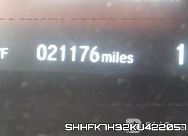 SHHFK7H32KU422057 фото 8