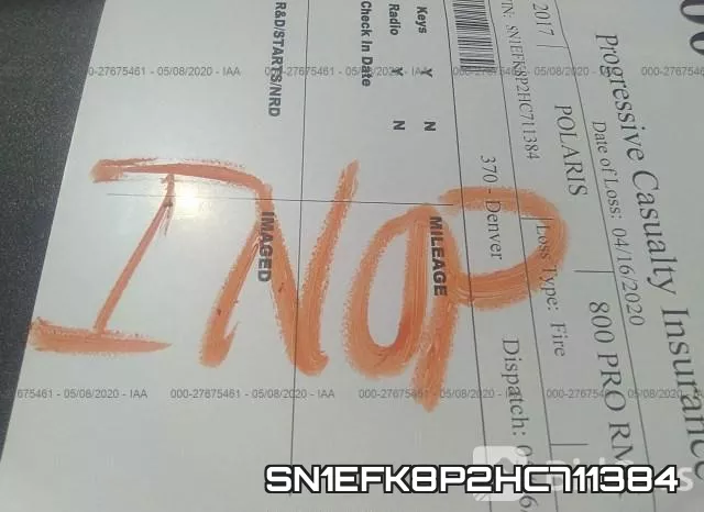 SN1EFK8P2HC711384 фото 8