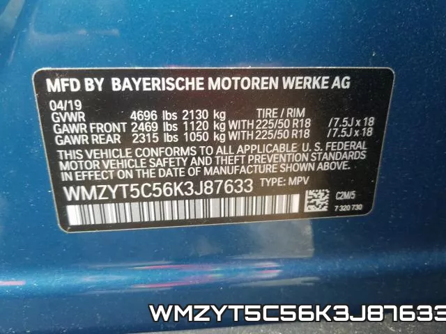 WMZYT5C56K3J87633 фото 2