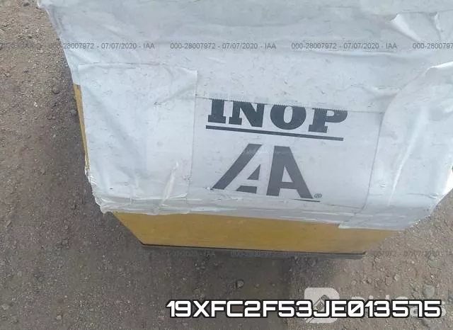 19XFC2F53JE013575 фото 8