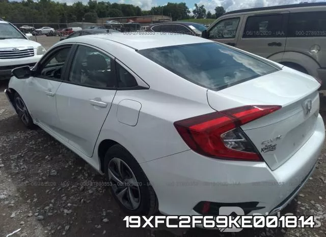 19XFC2F69KE001814 фото 4