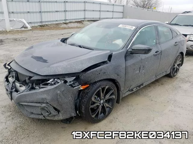 19XFC2F82KE034137 фото 3