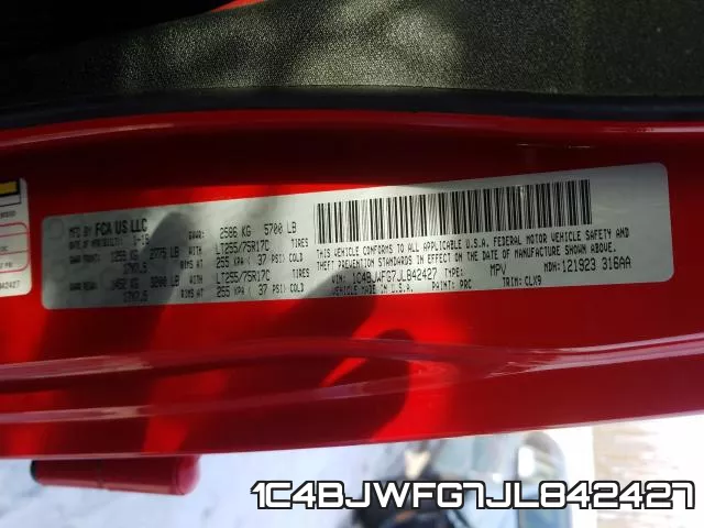 1C4BJWFG7JL842427 фото 2