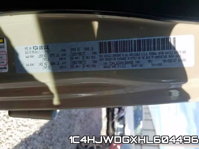 1C4HJWDGXHL604496 фото 2