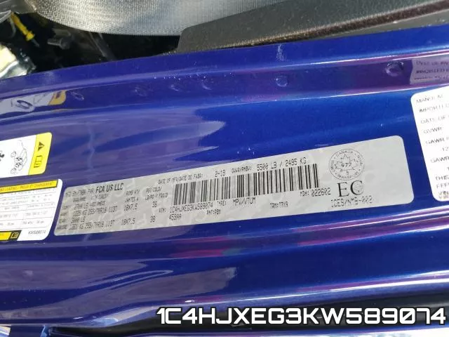 1C4HJXEG3KW589074 фото 2