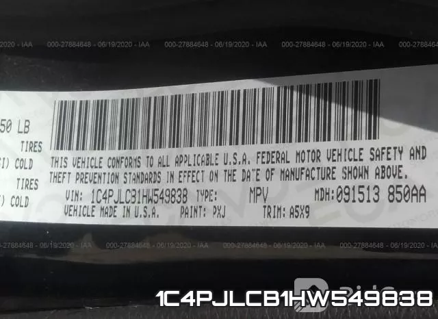 1C4PJLCB1HW549838 фото 10