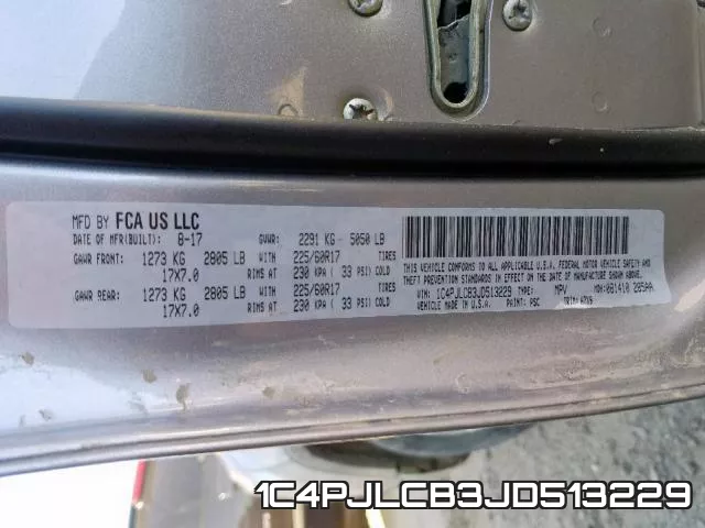 1C4PJLCB3JD513229 фото 2