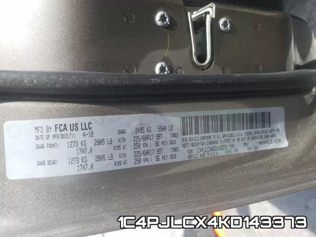 1C4PJLCX4KD143373 фото 2