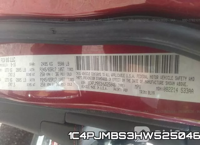 1C4PJMBS3HW525046 фото 10