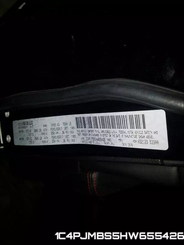 1C4PJMBS5HW655426 фото 2