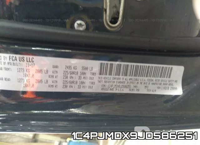 1C4PJMDX9JD586251 фото 10