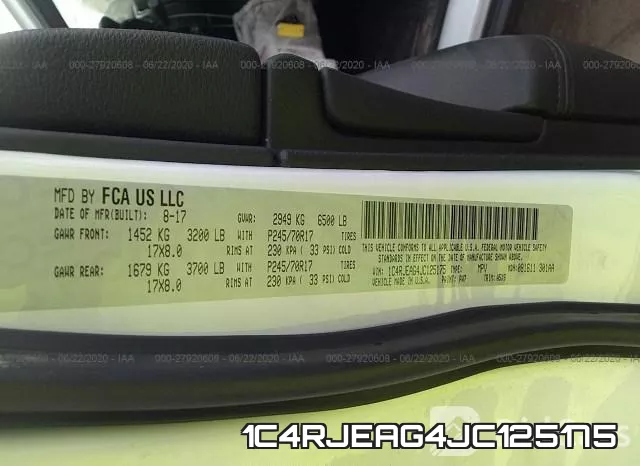 1C4RJEAG4JC125175 фото 10
