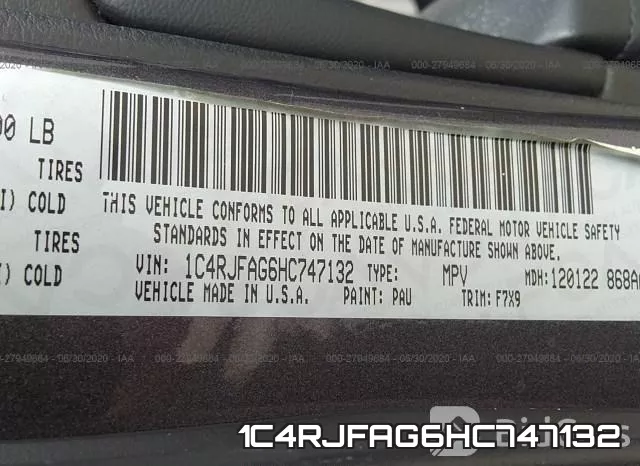 1C4RJFAG6HC747132 фото 10