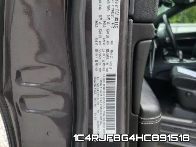 1C4RJFBG4HC891518 фото 2
