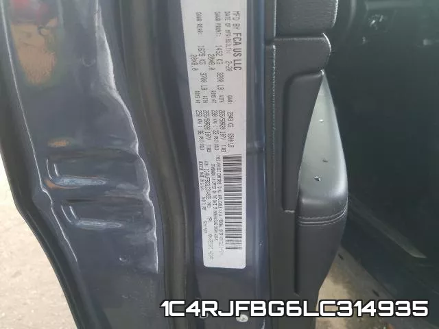 1C4RJFBG6LC314935 фото 2