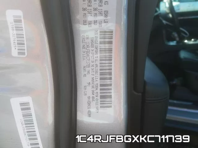 1C4RJFBGXKC711739 фото 2
