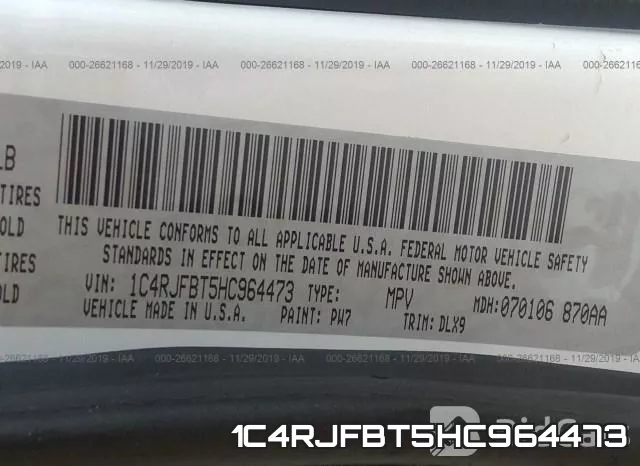 1C4RJFBT5HC964473 фото 10